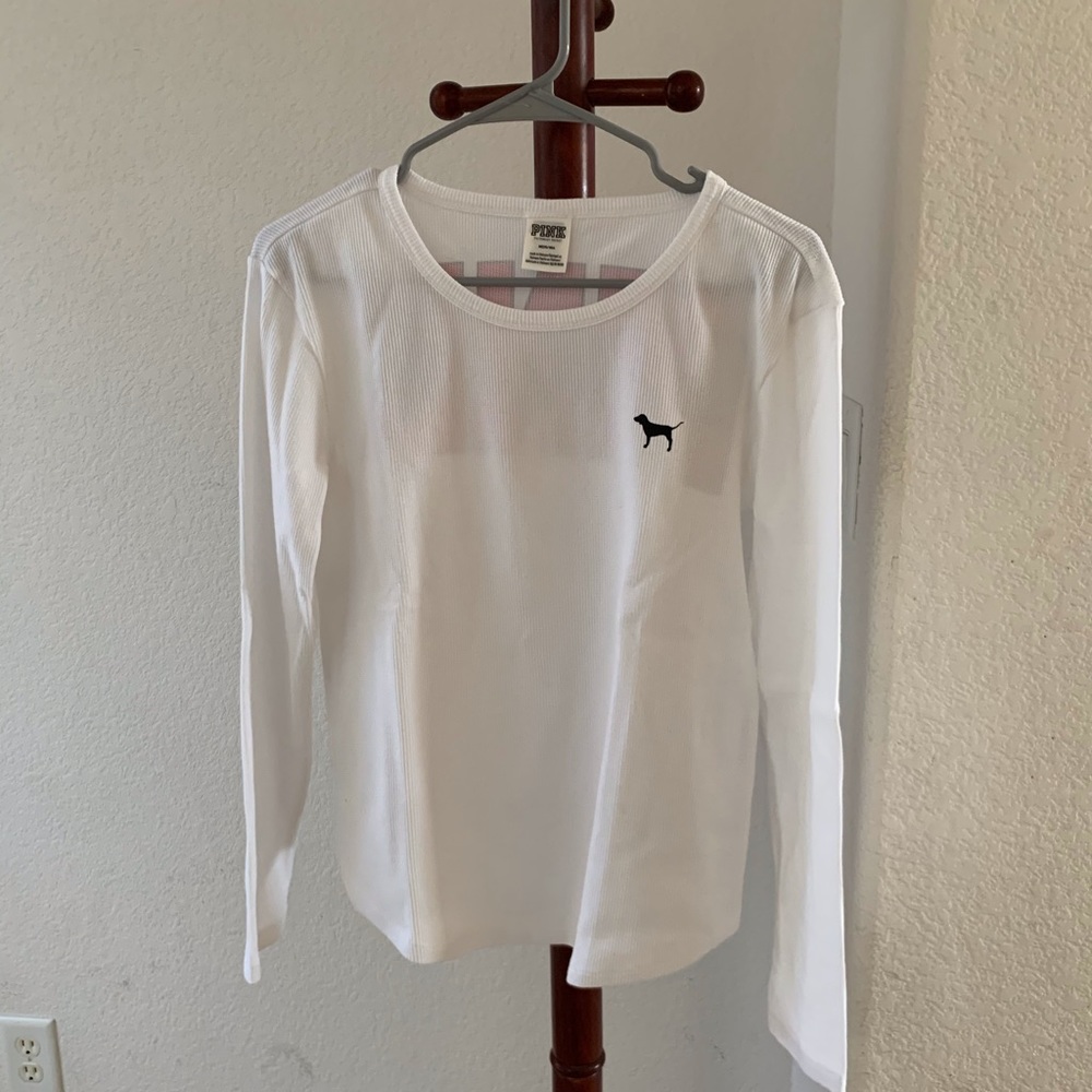 Long sleeve waffle shirt